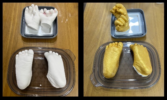 아기손발조형물