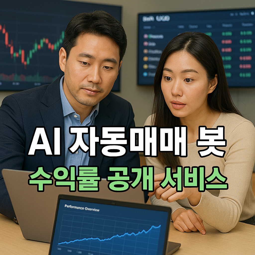 AI 자동매매 봇 성과 확인 장면
