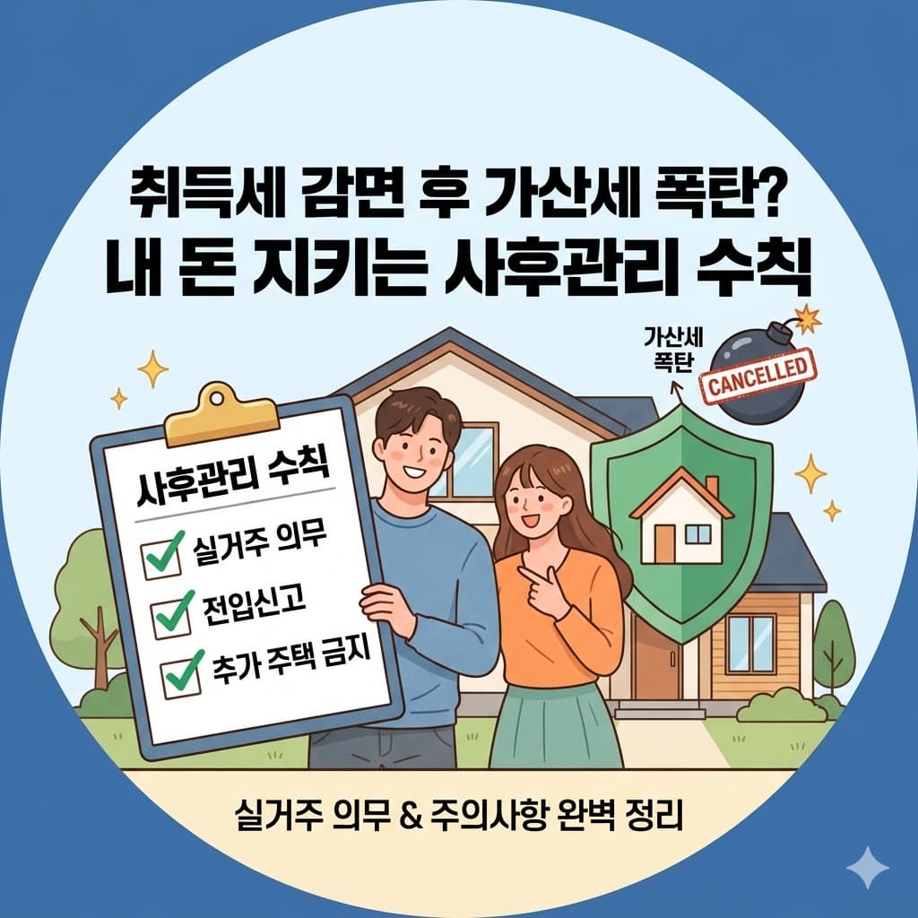 2026년 취득세 감면 후 가산세 예방 및 사후관리 체크리스트