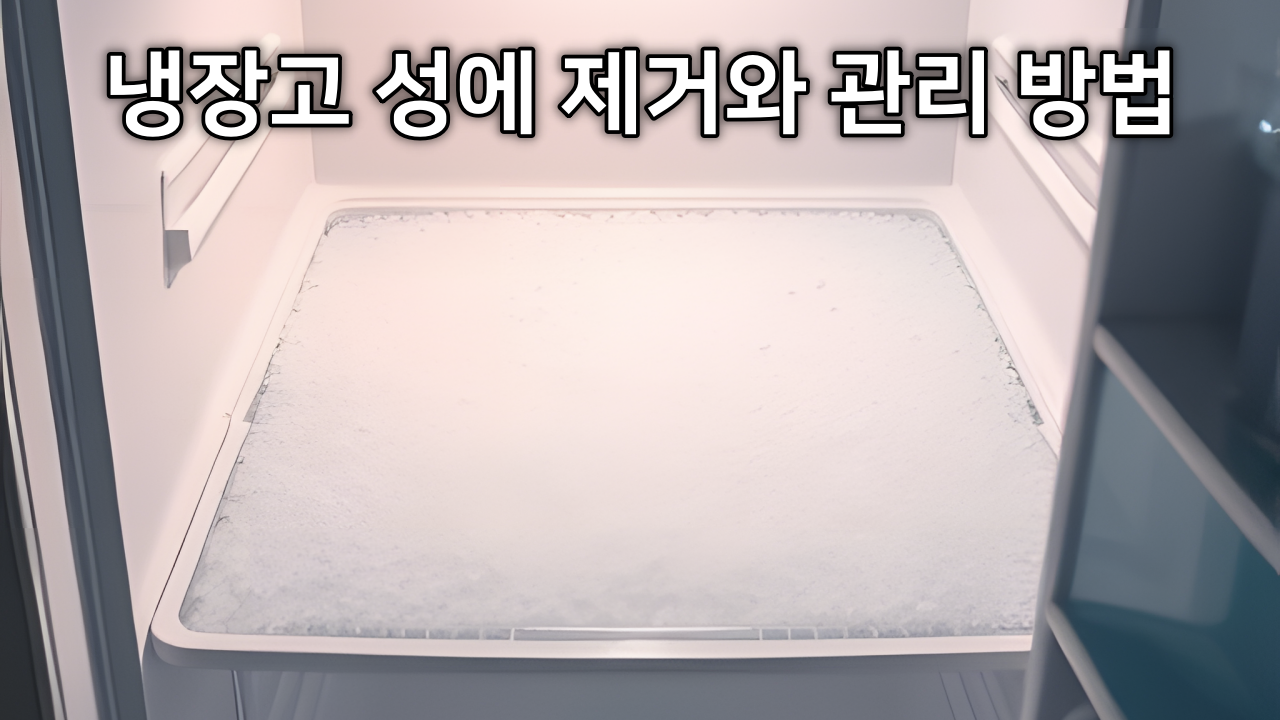 냉장고 성에 제거와 관리 방법 식용유를 사용하면 냉장고가 깨끗한 이유