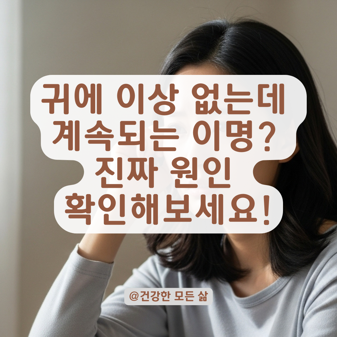 이비인후과에선 이상 없다 했는데... 반복되는 이명 증상, 놓치기 쉬운 원인들 정리.