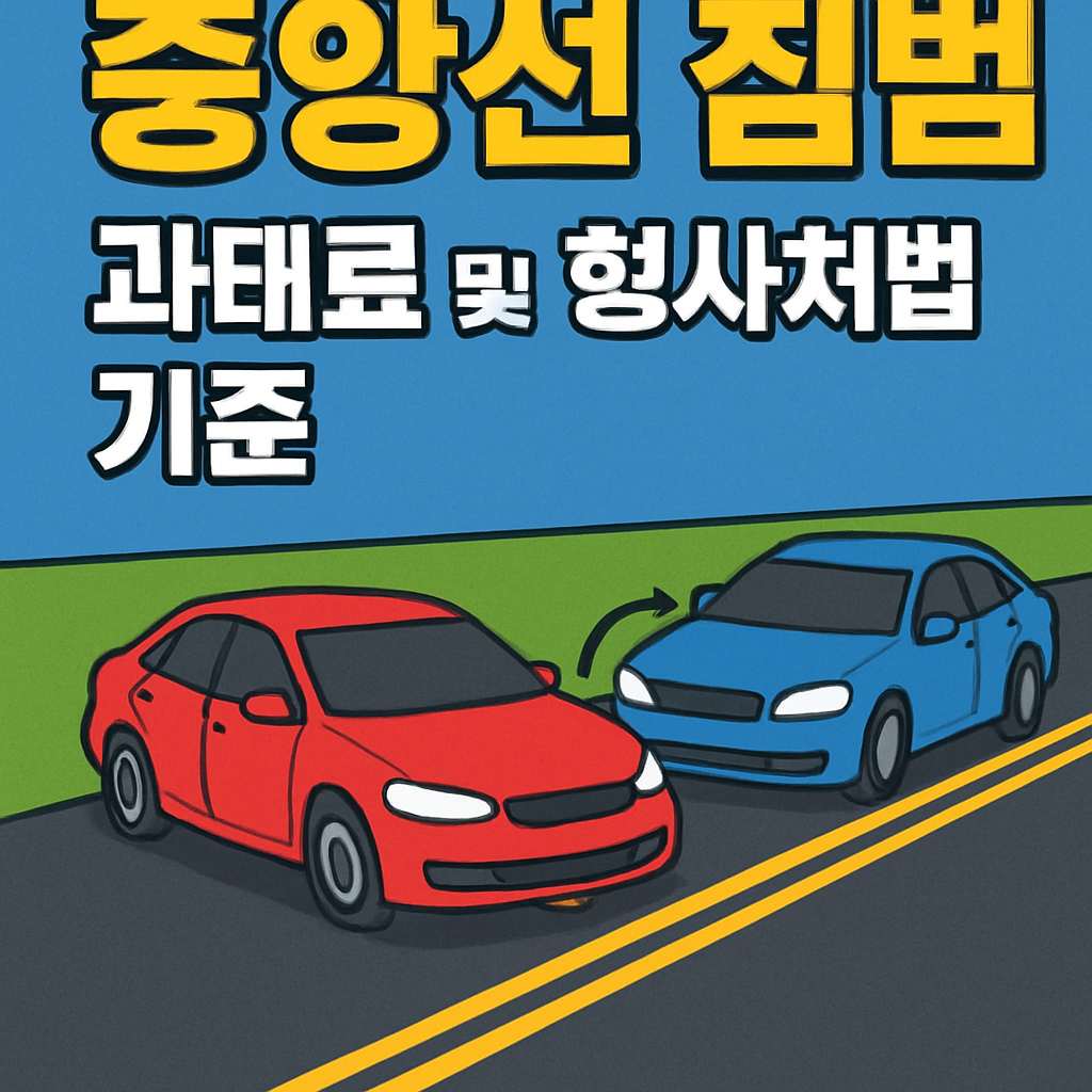중앙선 침범 과태료 및 형사처벌 기준