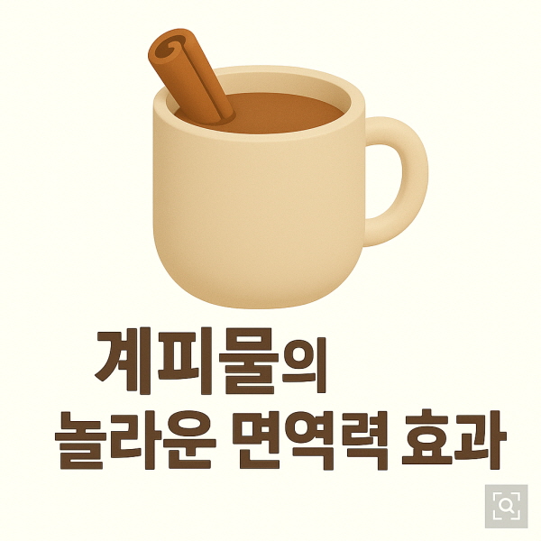 계피물의 놀라운 면역력 효과/헷