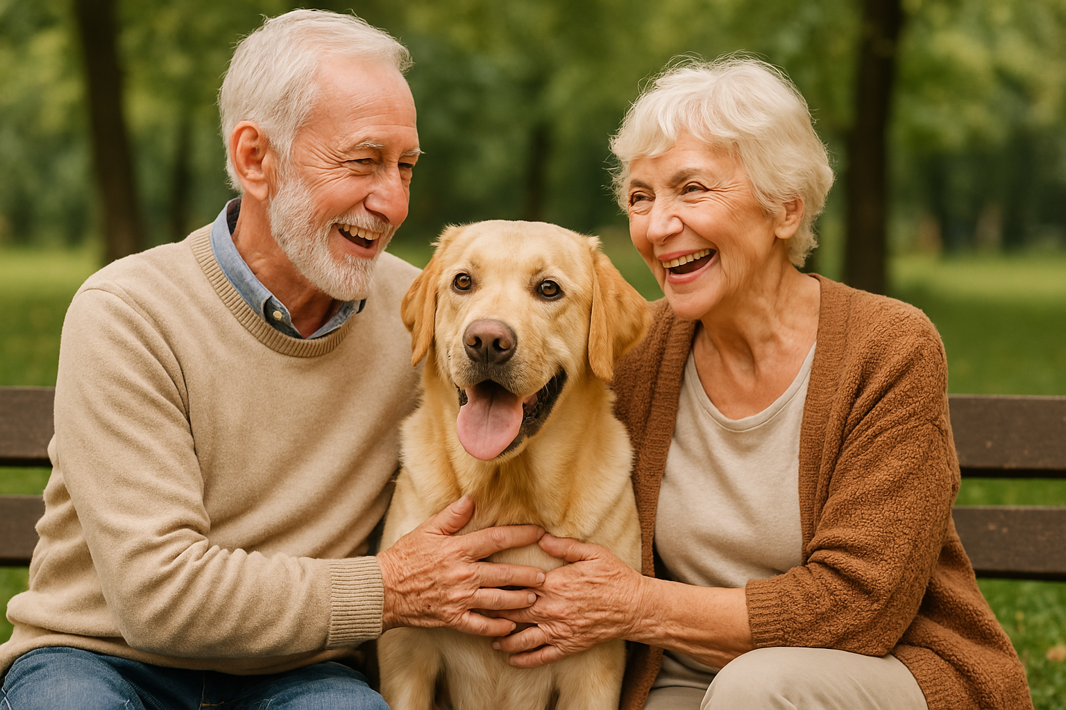 반려동물과 노년의 삶에 대한 사진