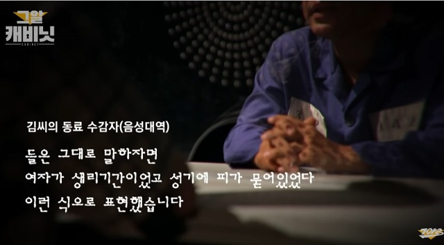드들강 살인사건 생리혈 결정적 증거