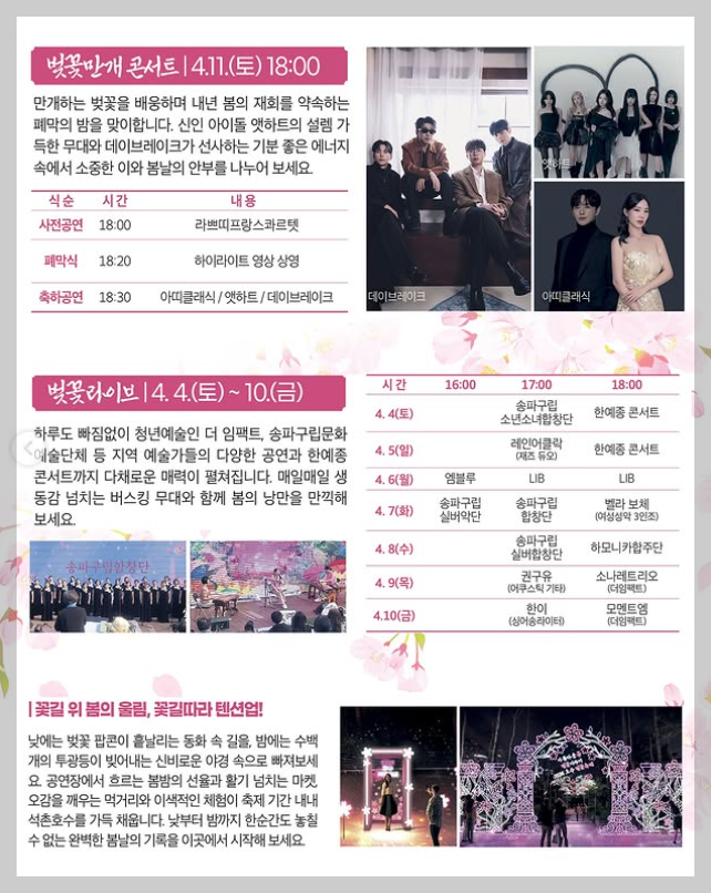 석촌호수 벚꽃축제