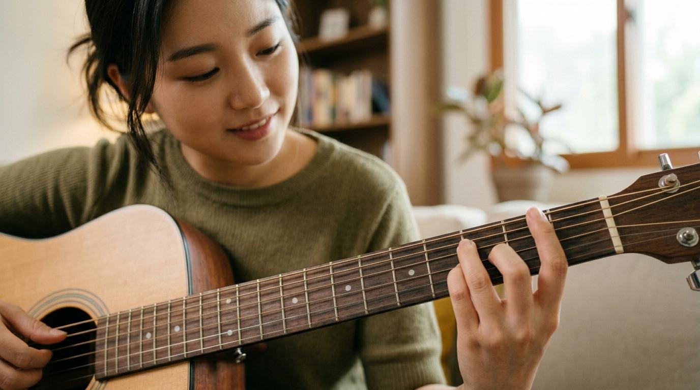 기타 D코드 운지법