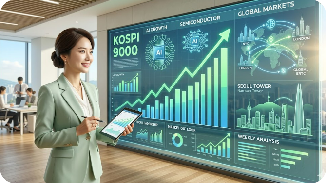 코스피 9,000선 시대의 진실, 이번 주 한국 증시가 보여준 신호와 다음 주 투자전략