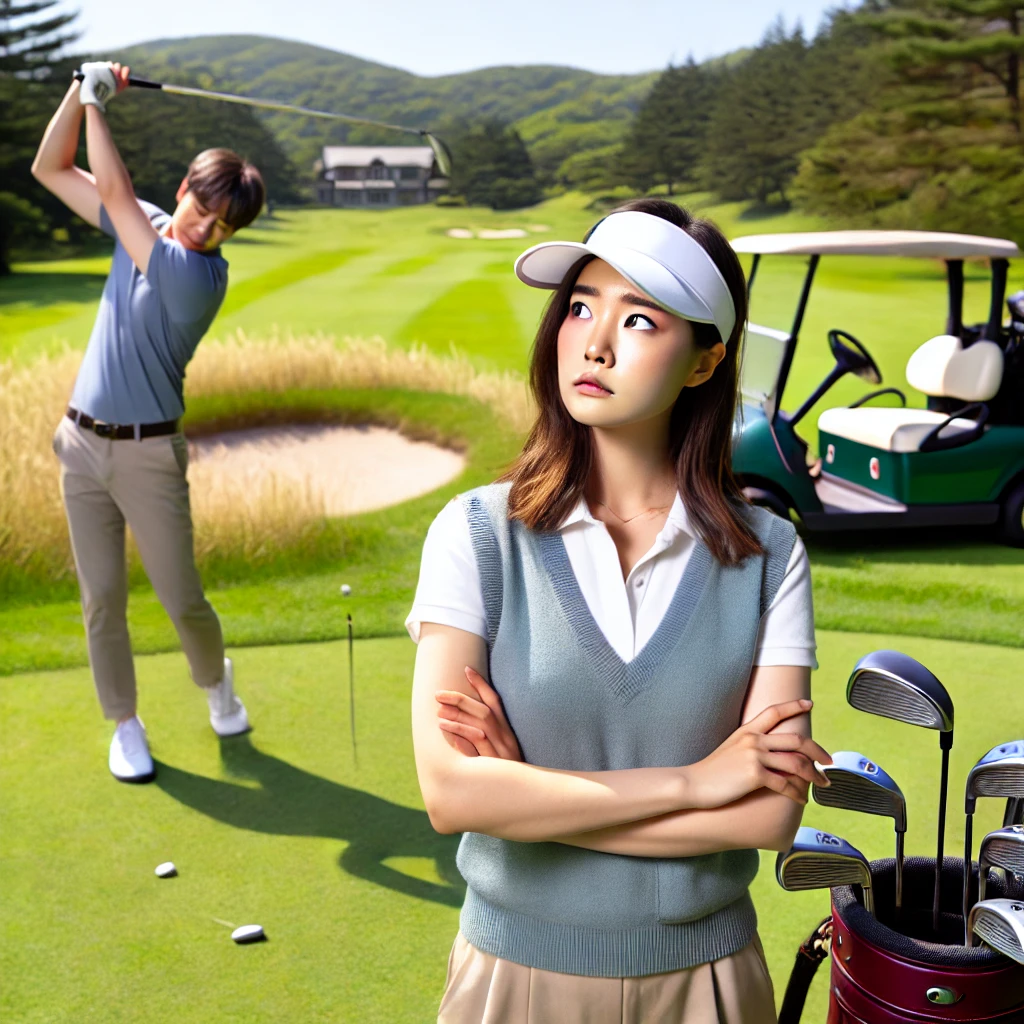 골프장 캐디 이미지