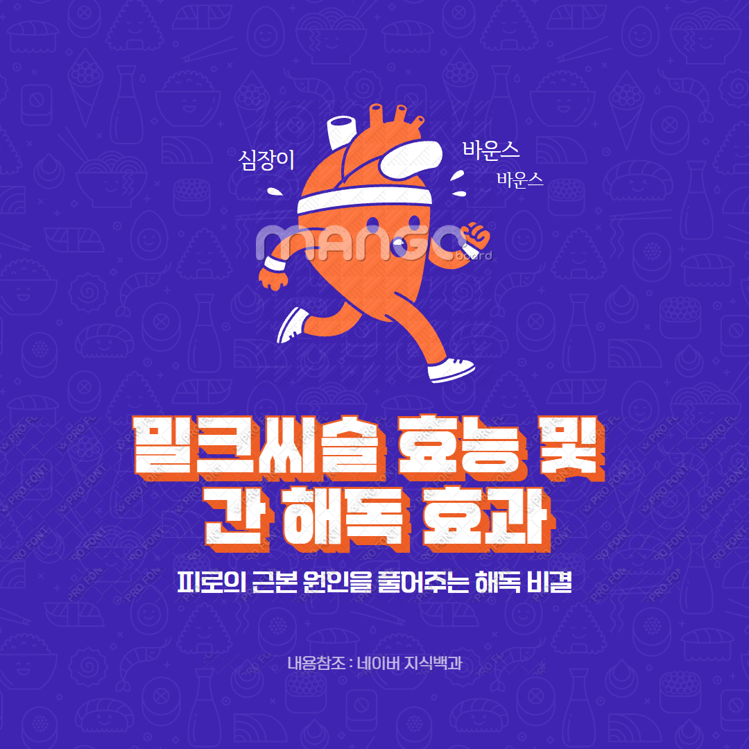 밀크씨슬 효능 및 간 해독 효과