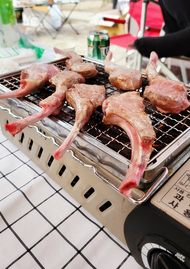 구이바다에서 익혀주기