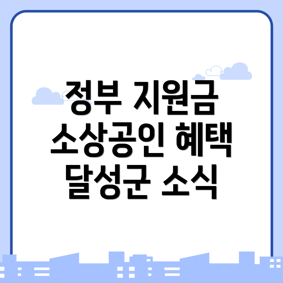 정부 지원금