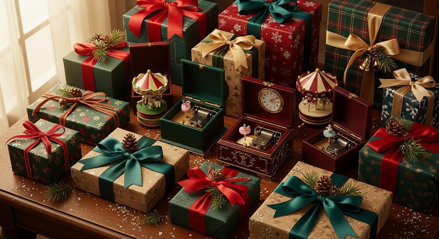 크리스마스 선물상자 오르골
