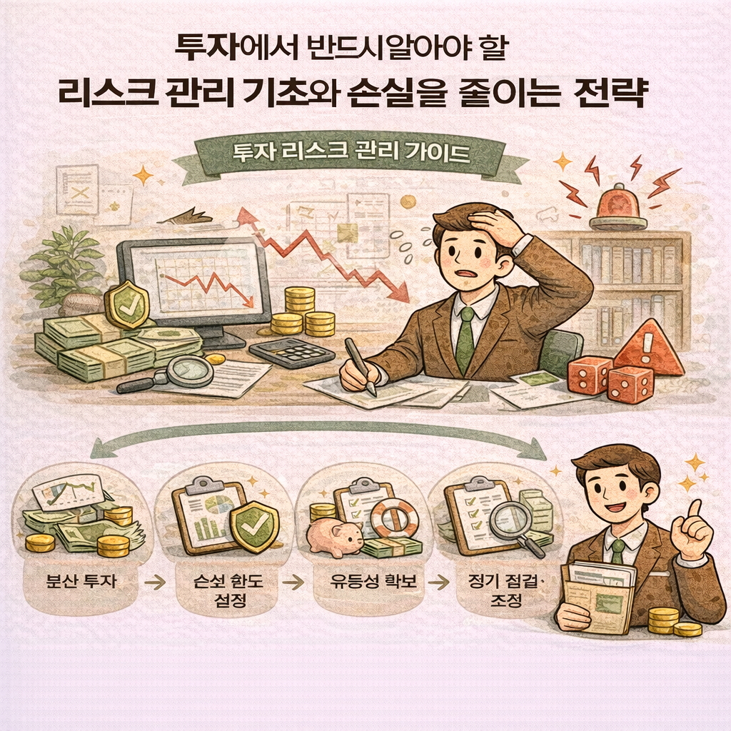 투자 리스크 관리 기본 가이드 인포그래픽