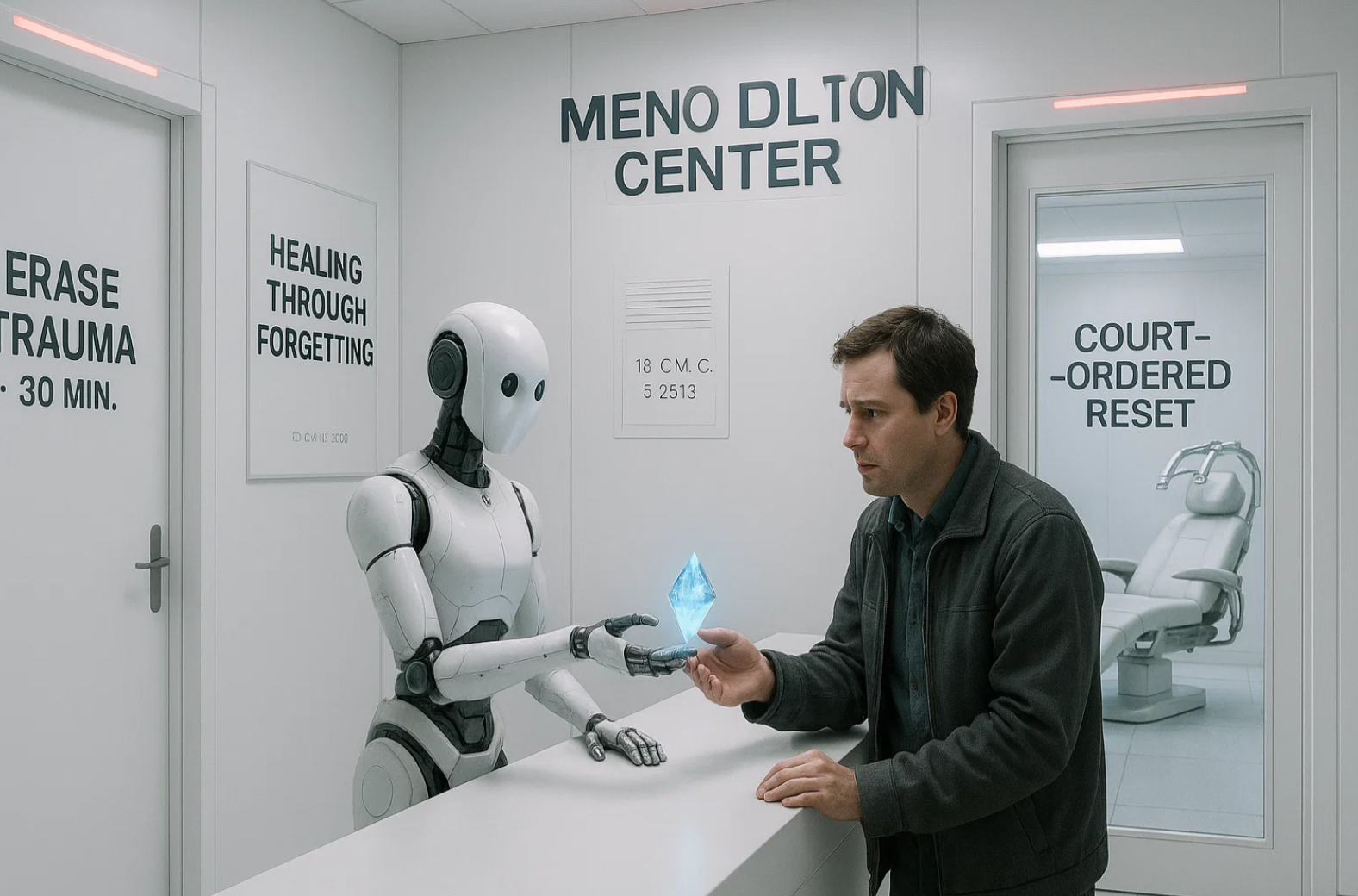 기억을 삭제하는 것이 합법이 된 사회 관련 사진