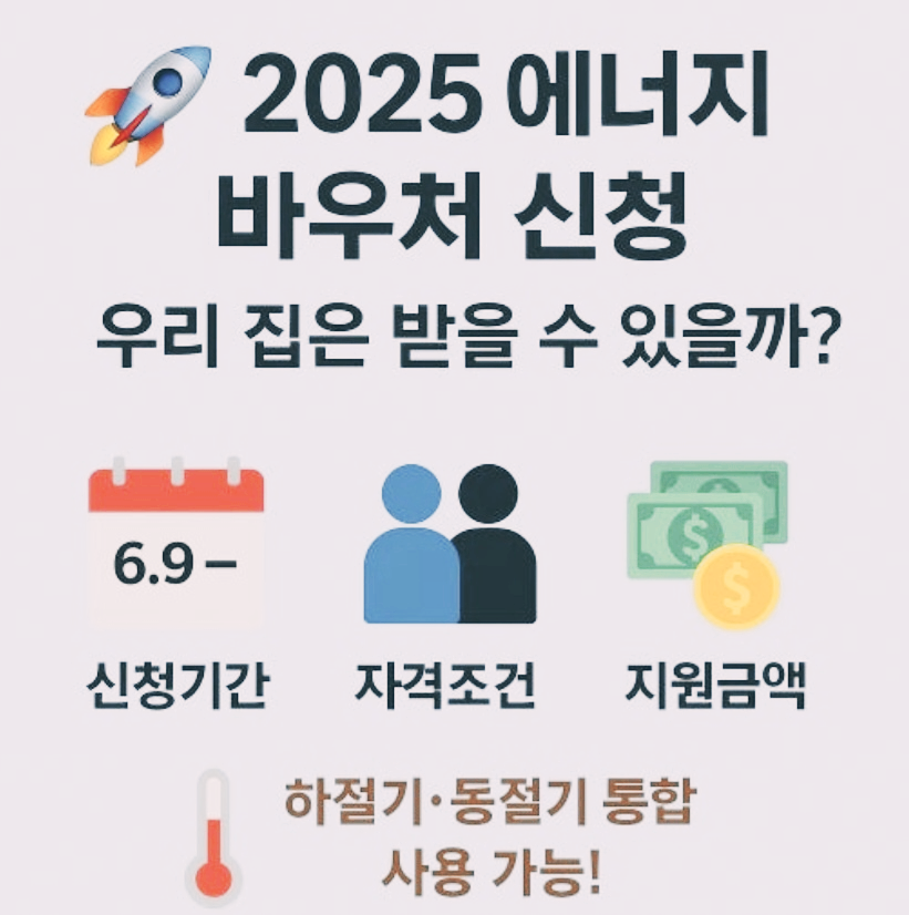 2025 에너지바우처 신청 홍보 이미지