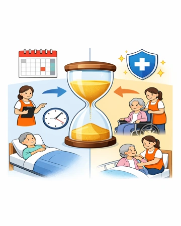 간병인보험 면책기간과 대기기간 구조 설명5