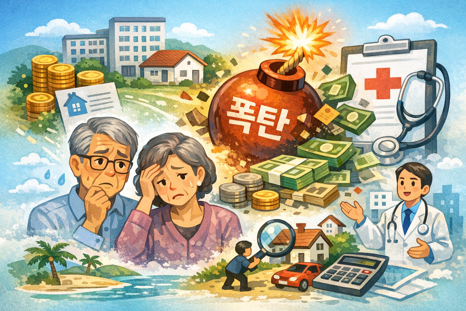 은퇴 후 건보료 폭탄 이유? 지역가입자 재산 기준 건강보험료 절세 방법 총정리 관련 사진