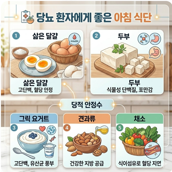 당뇨 환자 아침식단 추천