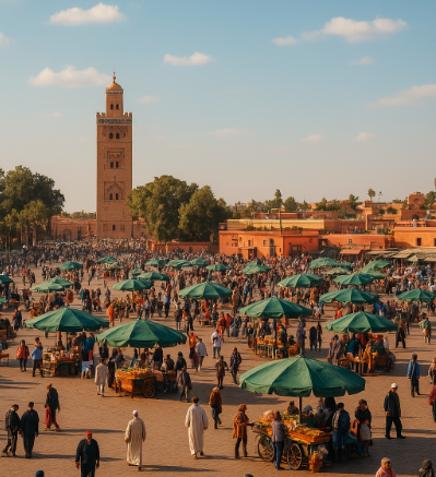 모로코 제마 엘프나 광장 관련 이미지