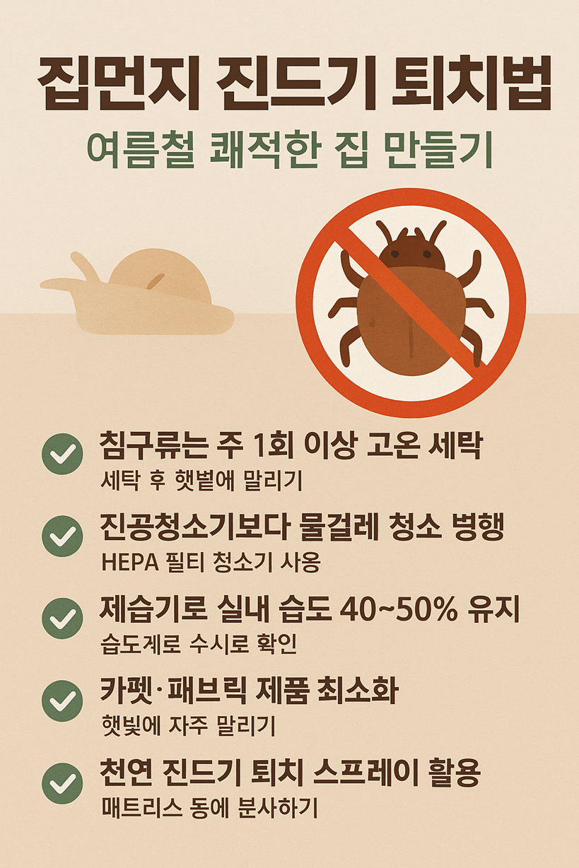 집먼지 진드기 퇴치법