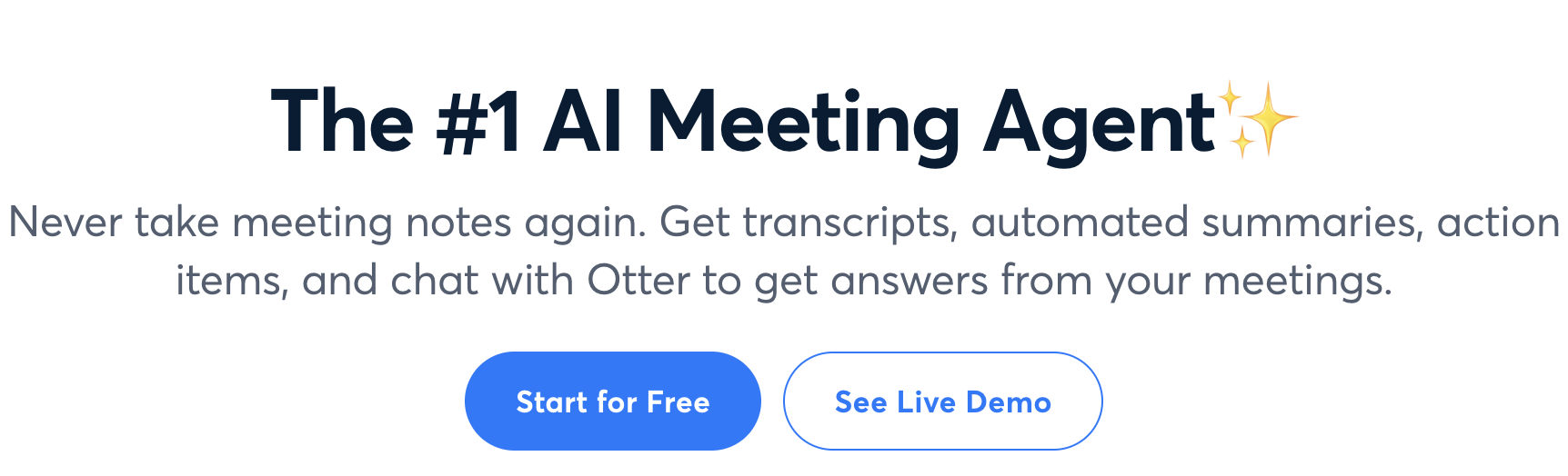 Otter.ai 웹사이트