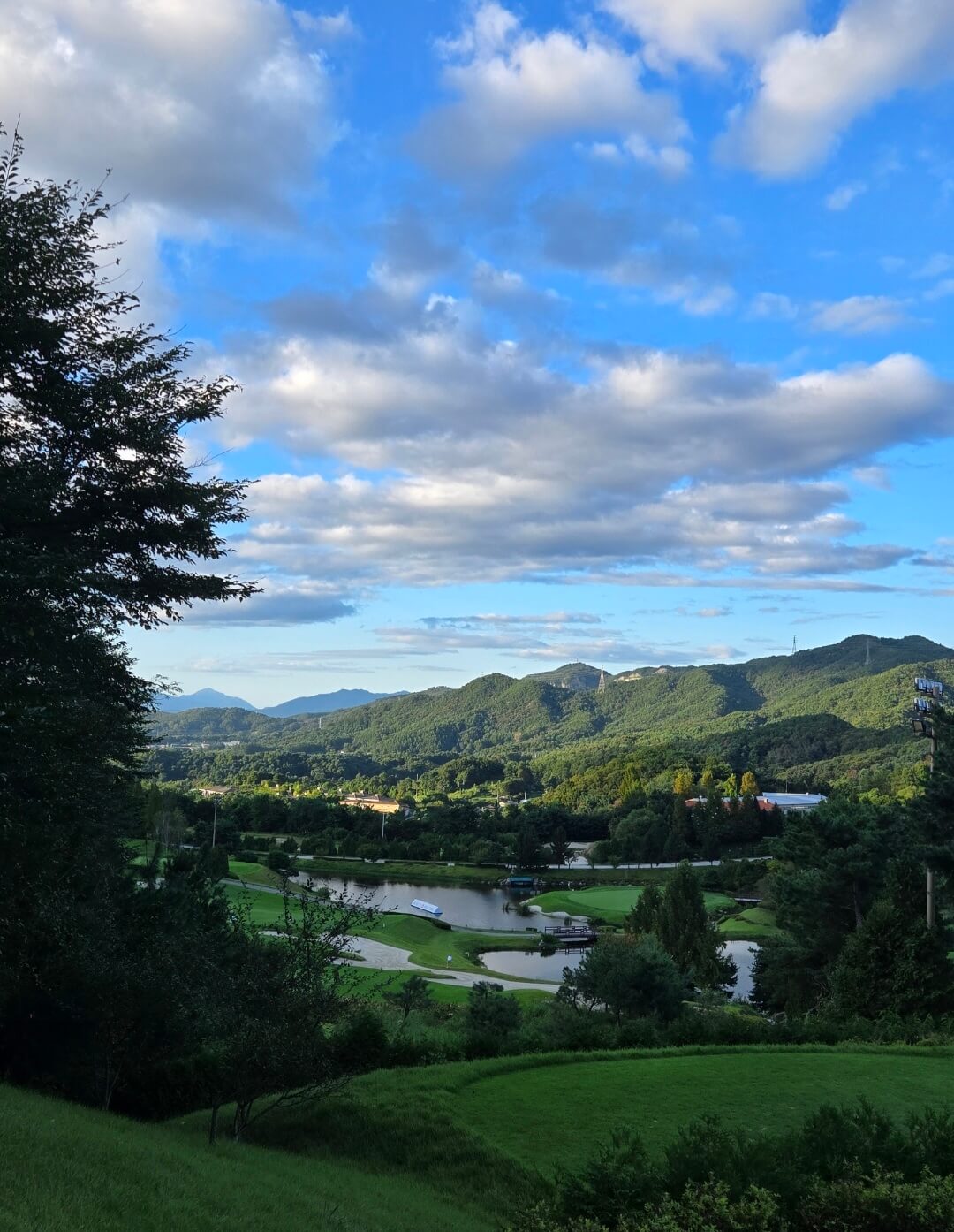 가든코스위에서 바라보는 전경