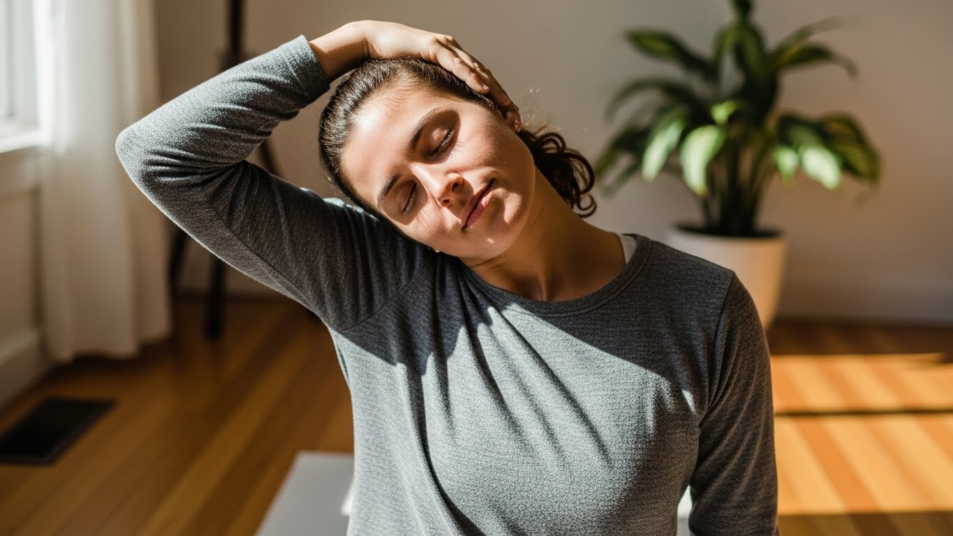 집에서 할 수 있는 거북목 스트레칭