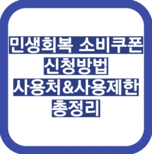 민생회복소비쿠폰