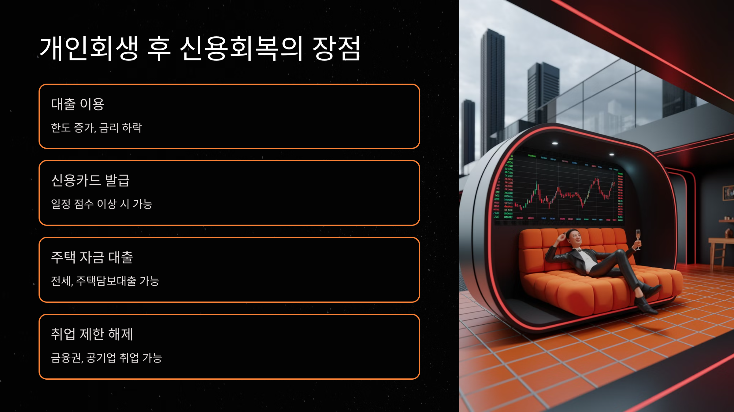 개인회생 후 신용회복의 장점