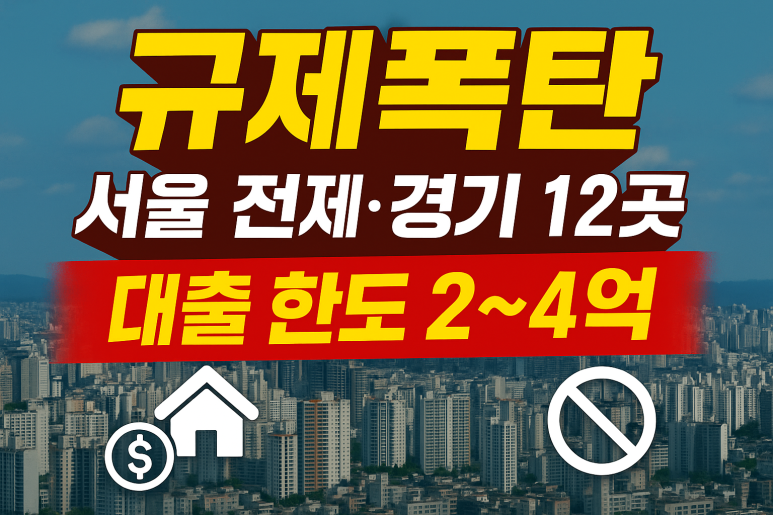15억원 초과 주담대 한도 축소: 최대 4억원 감소