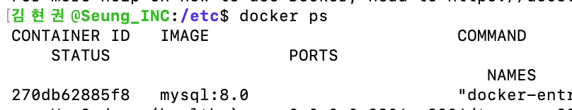docker 결과
