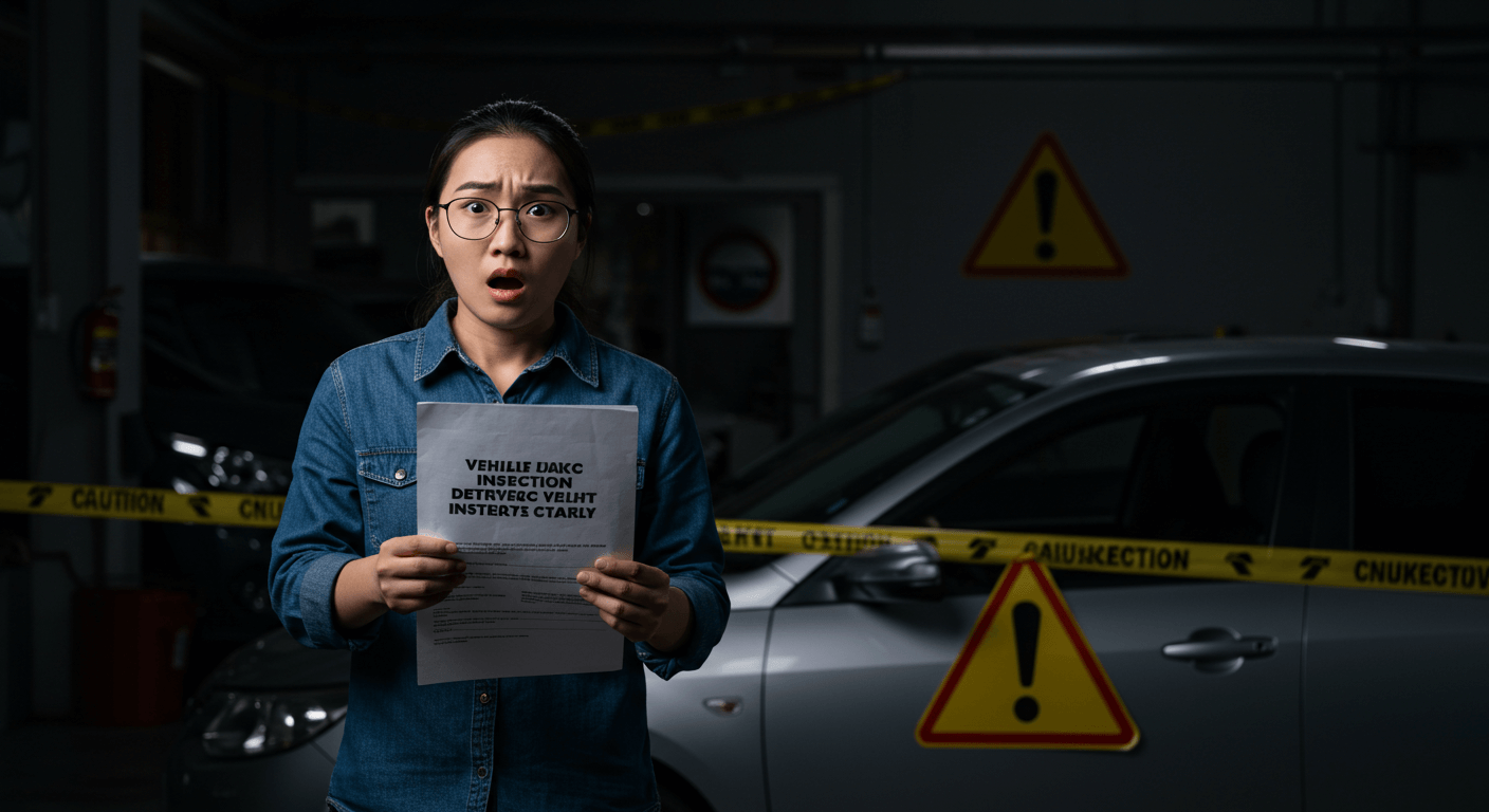 성능점검표 허위 작성 사례