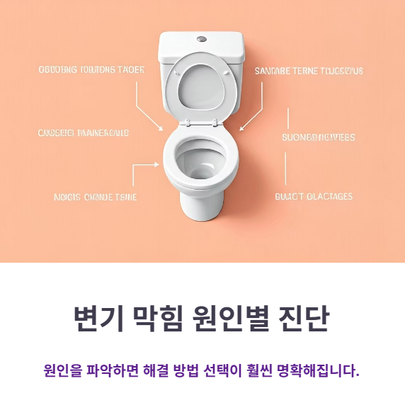 변기 막힘 원인별 자가 진단법