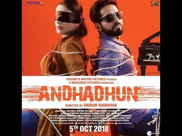 Film, Andhadhun, Indian movie, 2018