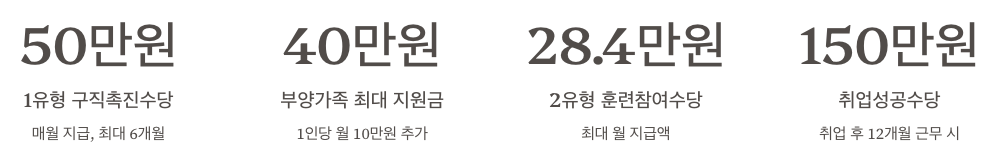 국취제 지원금 및 수당 총정리 이미지