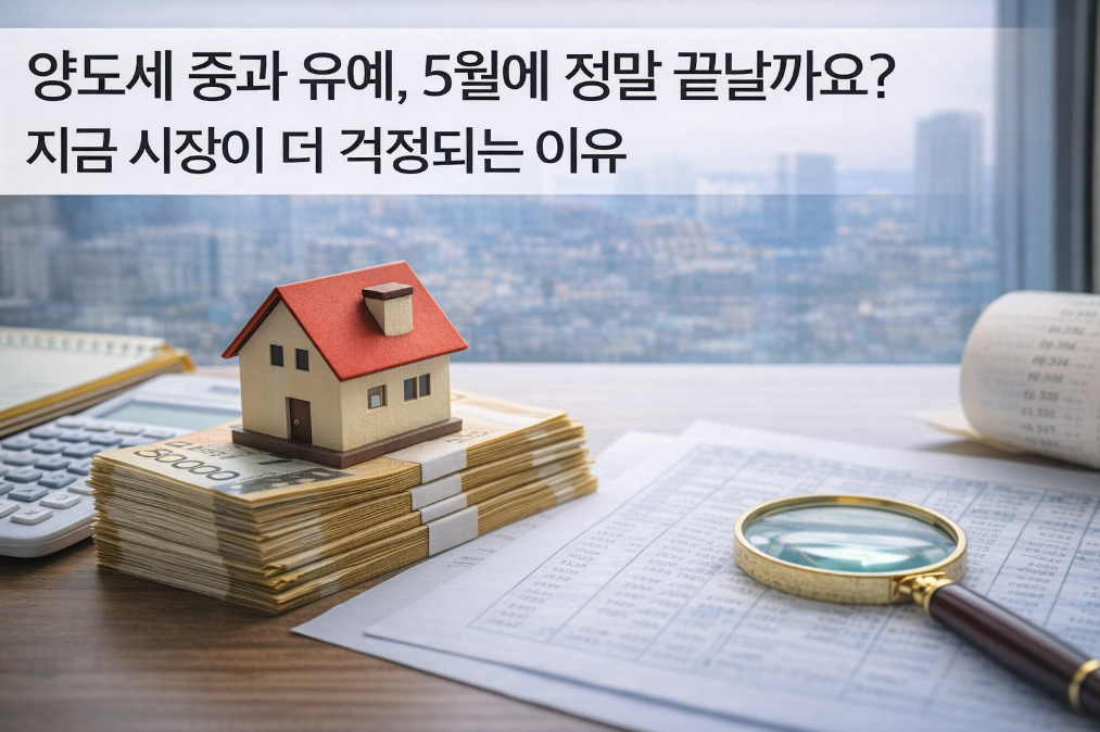 양도세 중과 유예 5월 종료, 지금 팔아야 할까?