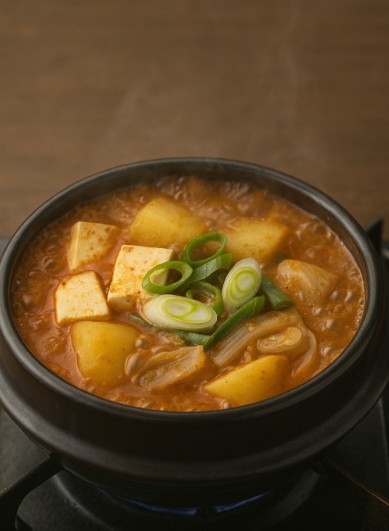 끓고 있는 찌개