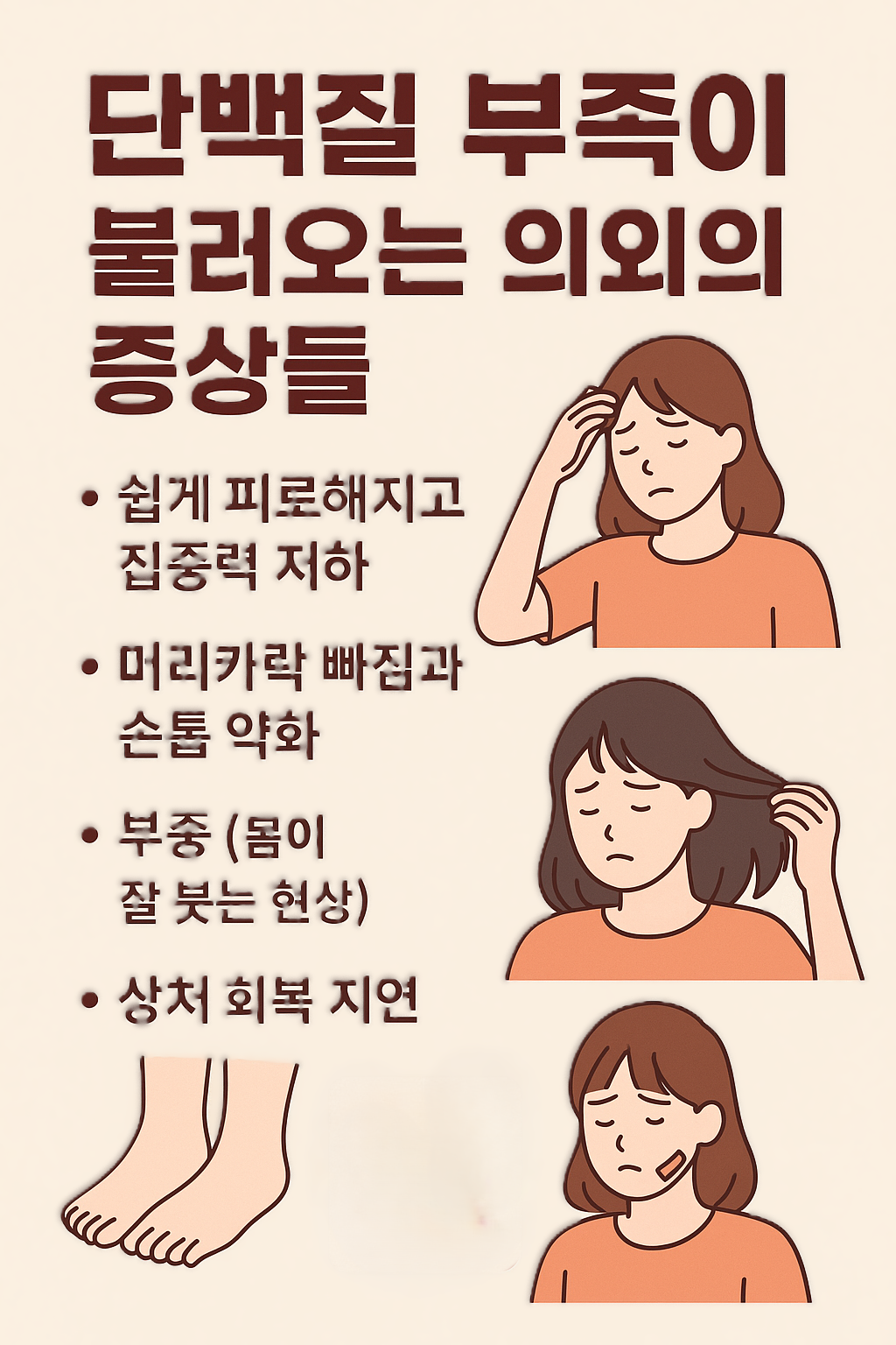 단백질 부족이 불러오는 의외의 증상들