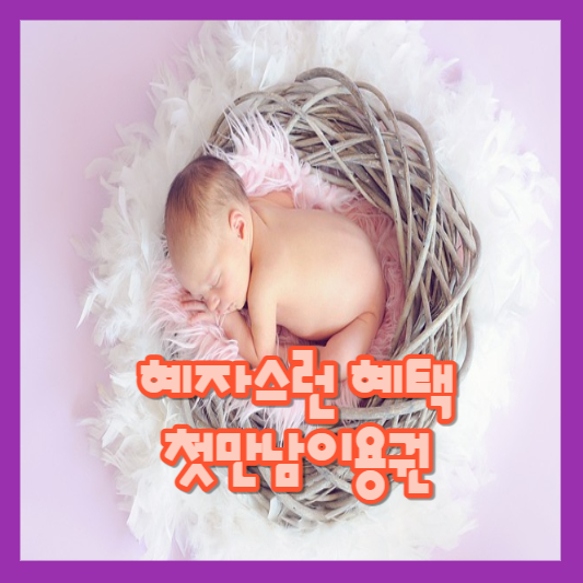 첫만남이용권을 알아봅시다