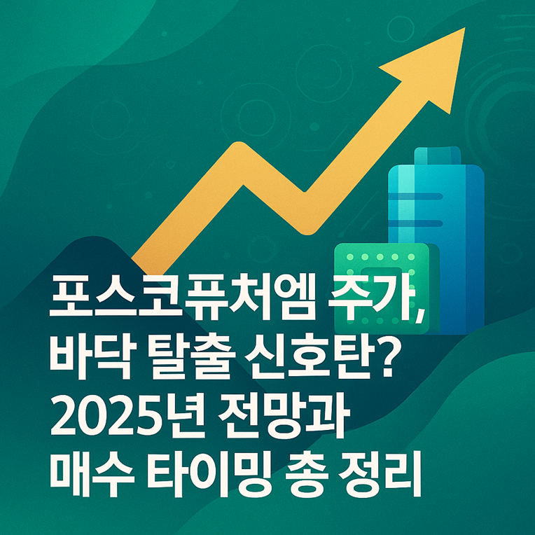 포스코퓨처엠 주가, 바닥 탈출 신호탄? 2025년 전망과 매수 타이밍 총 정리 관련
