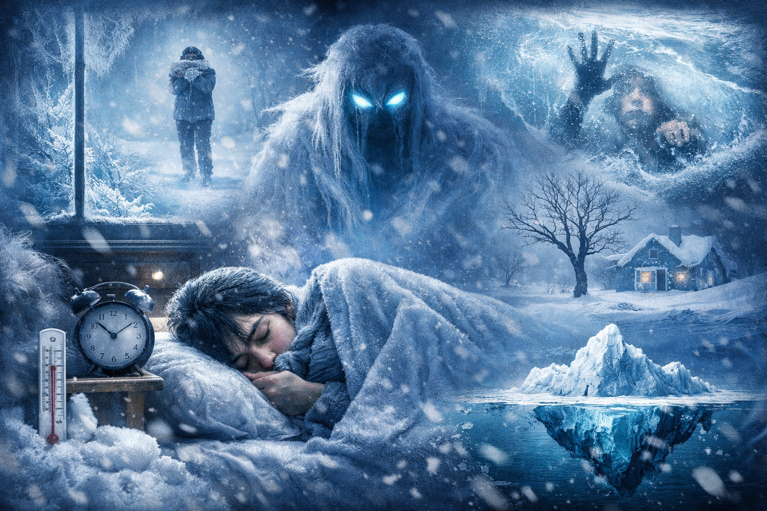 춥게 느끼는 꿈