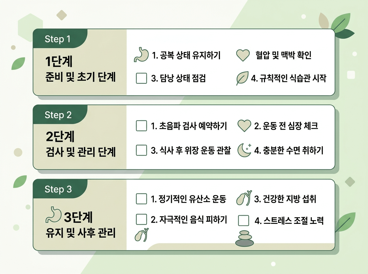 명치 통증 3단계 셀프 체크리스트 위장 심장 담낭