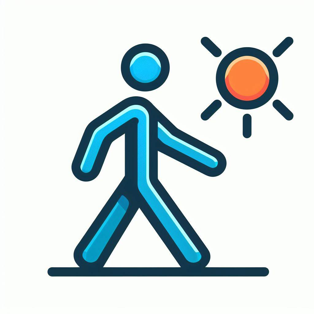 산책하는 아이콘