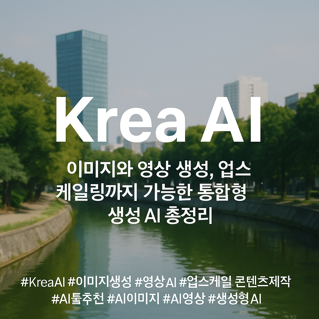 Krea AI: 이미지와 영상 생성, 업스케일링까지 가능한 통합형 생성 AI 총정리