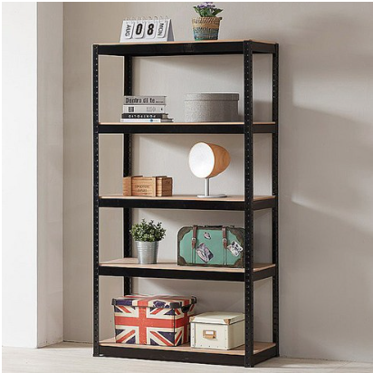 트레벨 뚝딱 앵글 선반 5단 900 x 400 x 1800 mm, 블랙