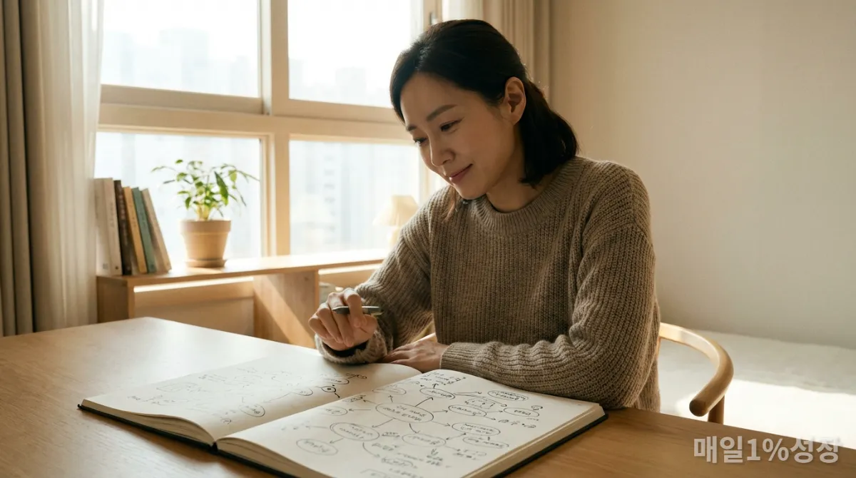 감정 패턴을 분석하며 자기 이해를 높이는 한국 여성
