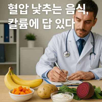 칼륨이 많이 든 여러가지 음식 사진