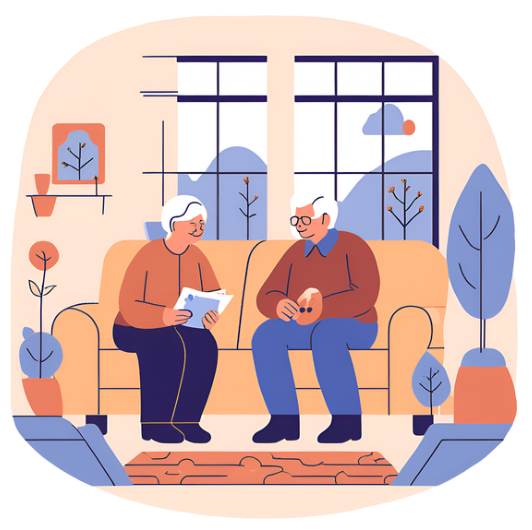 기초연금 받는 부모님 모습