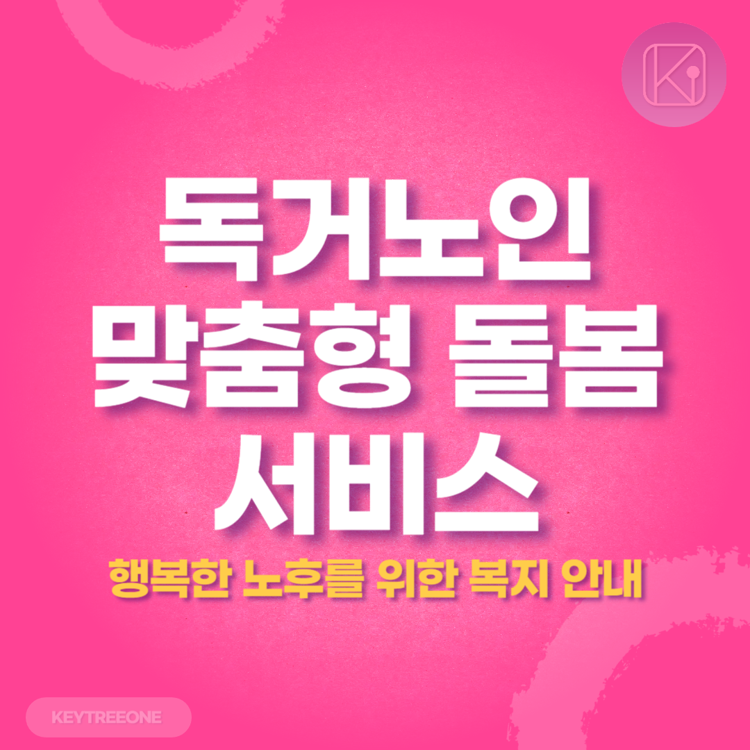 독거노인을 위한 맞춤형 돌봄 서비스